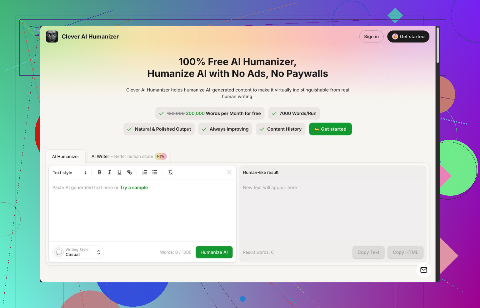 Recensione di Clever AI Humanizer