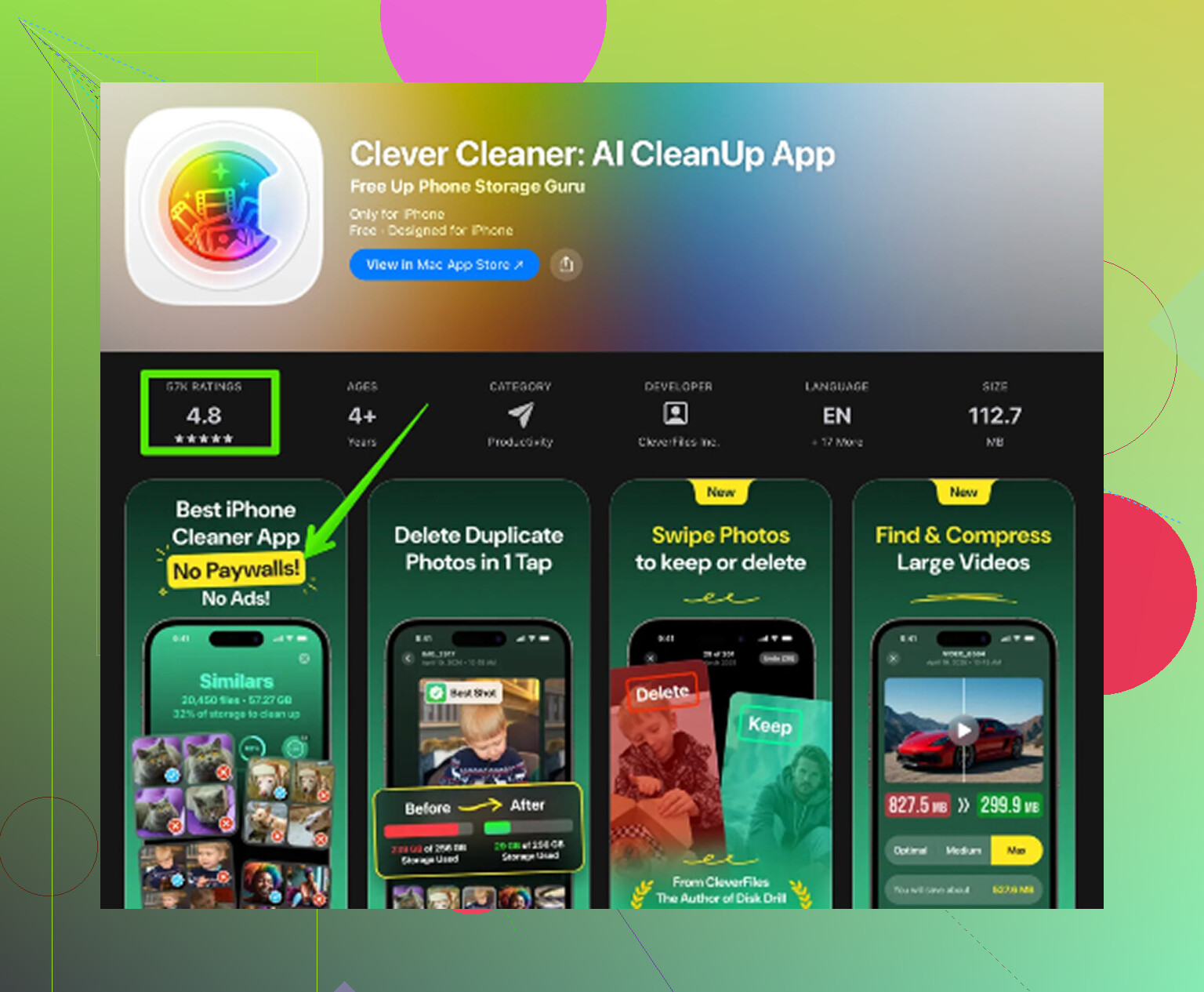 ¿Cómo consigo más almacenamiento en mi iPhone ahora mismo gratis?